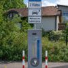 Stadtwerke Kunden tanken unterwegs günstig Strom Die neue Ladesäule der Rother Stadtwerke in der Friedrich-Ebert-Str. am 27.07.2020.
Foto: Tobias Tschapka